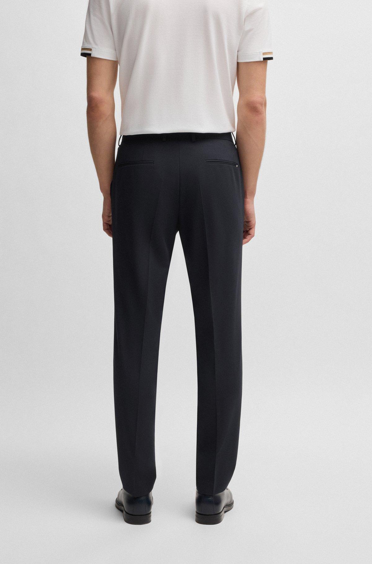 Formal trousers in washable super-flex fabric Product Image