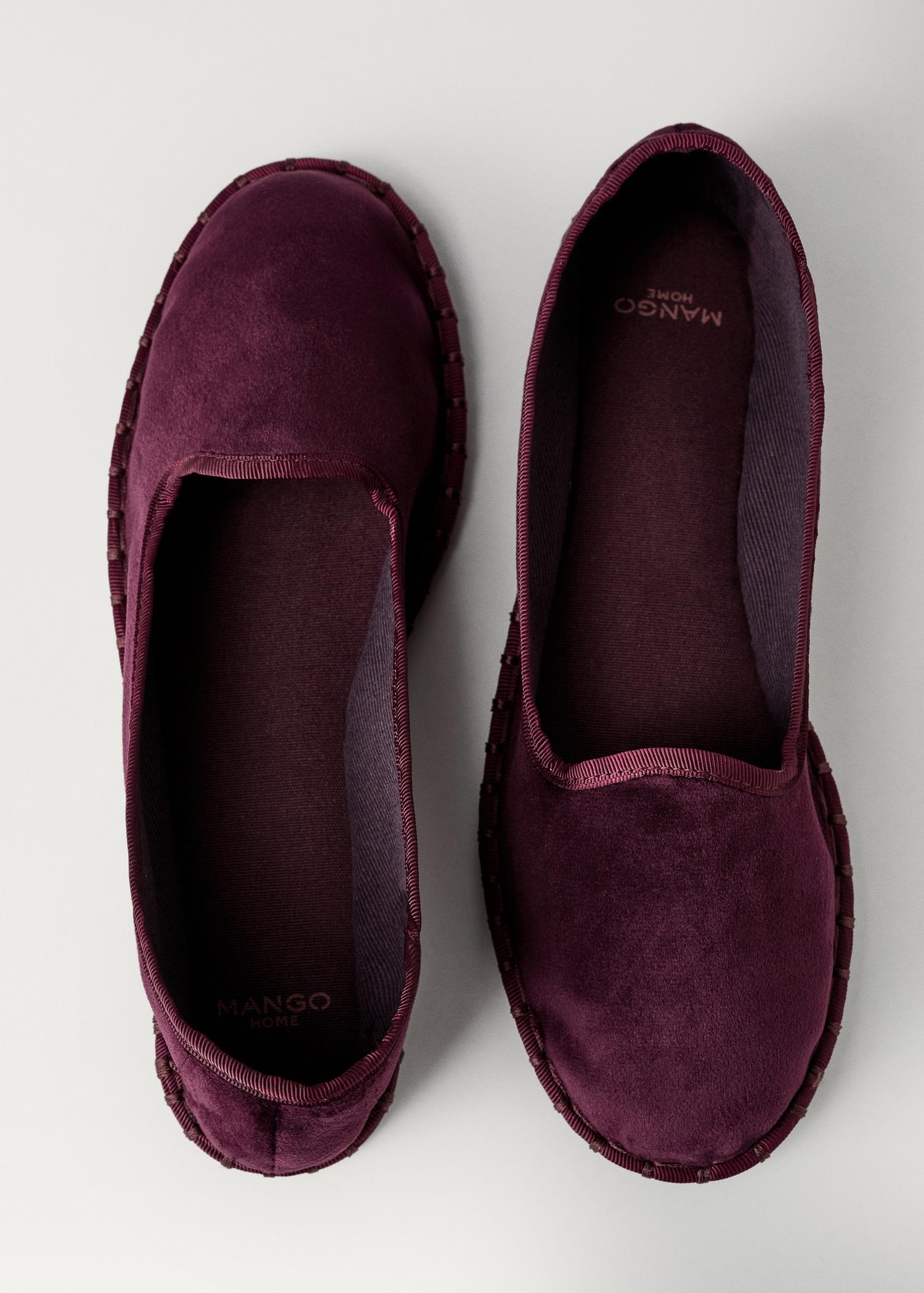 Velour shoes - Women | MANGO USA Product Image