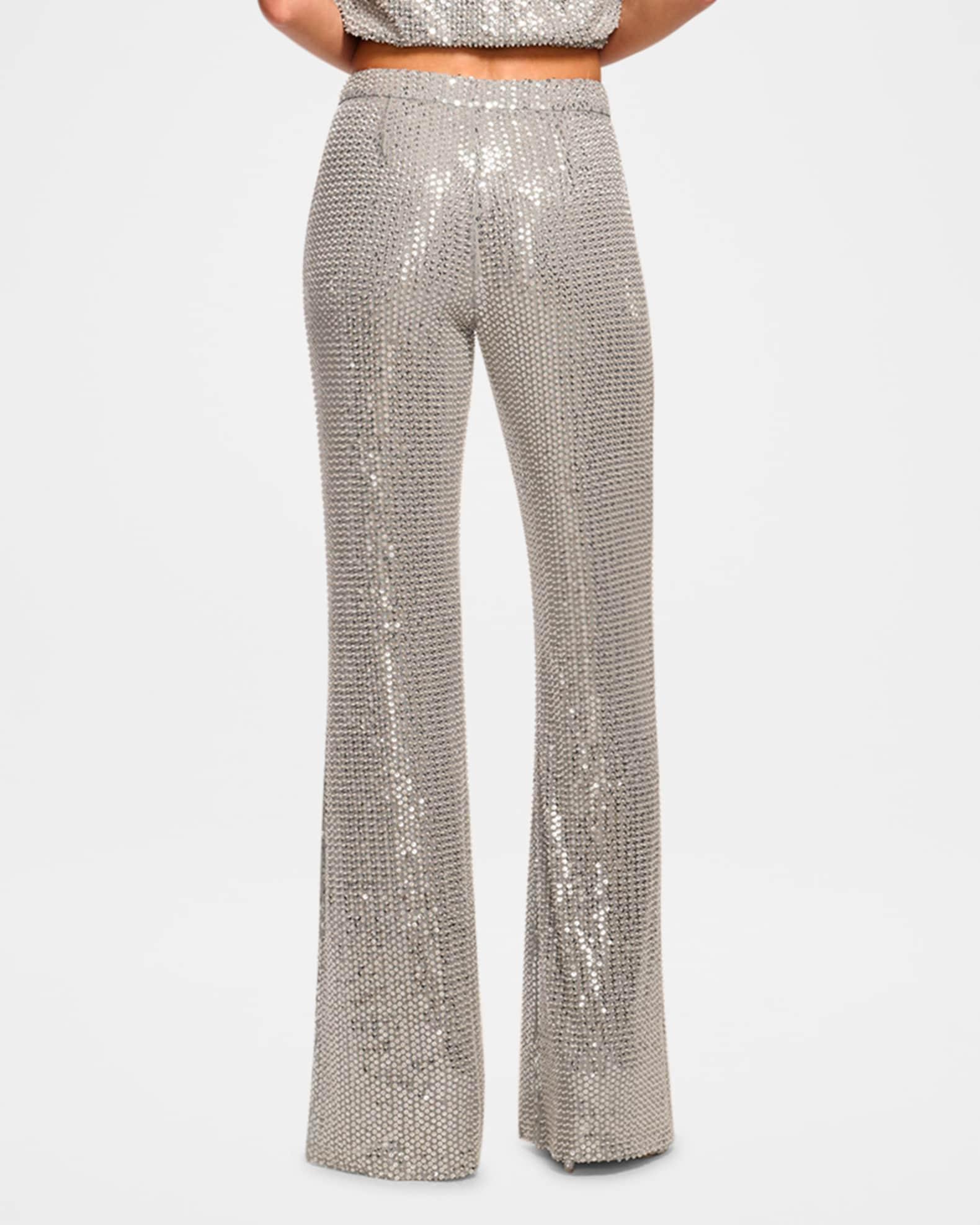 Olivian Sequined Straight-Leg Pants Product Image