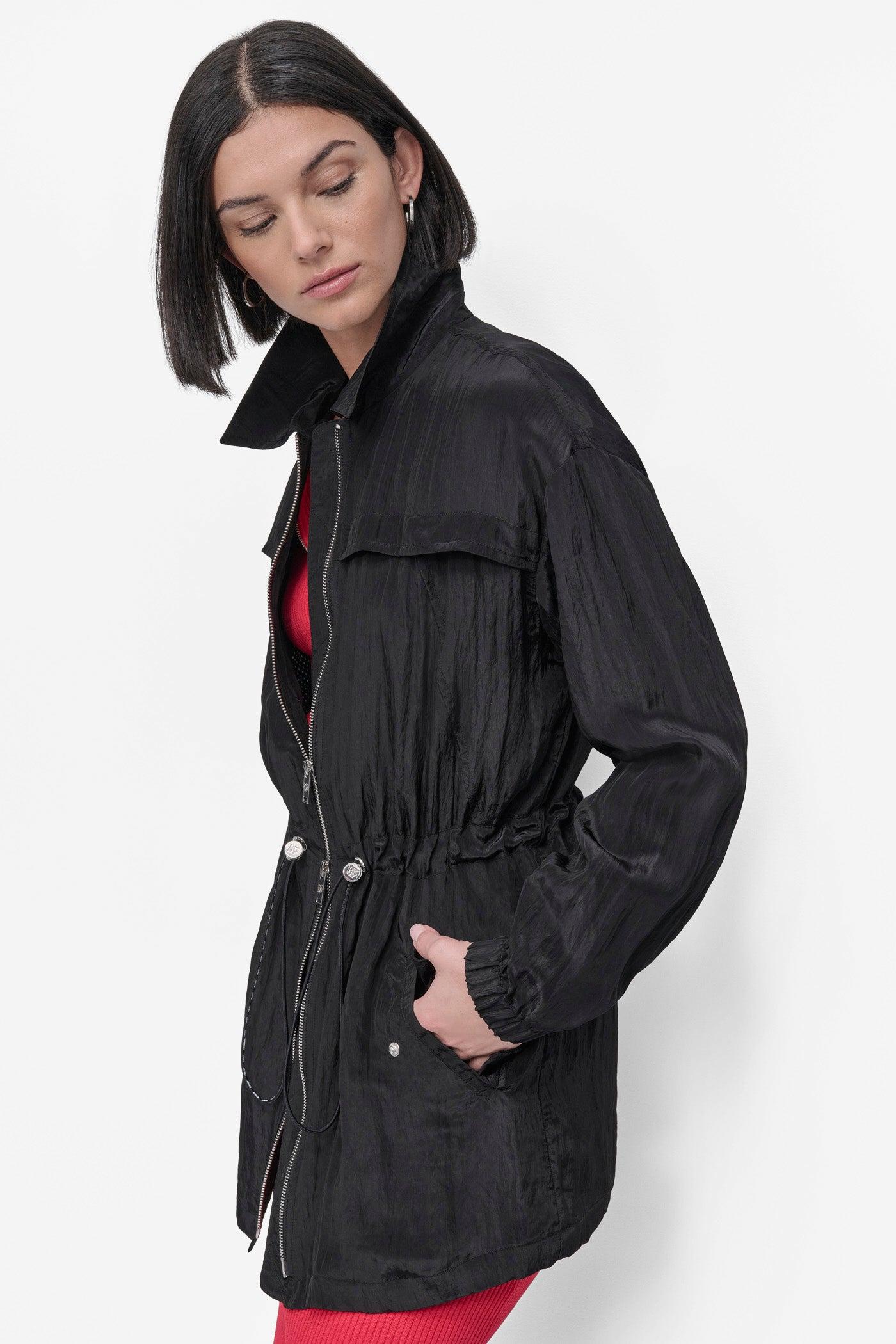 LONG SLEEVE TEXTURED ANARAK JACKET Product Image