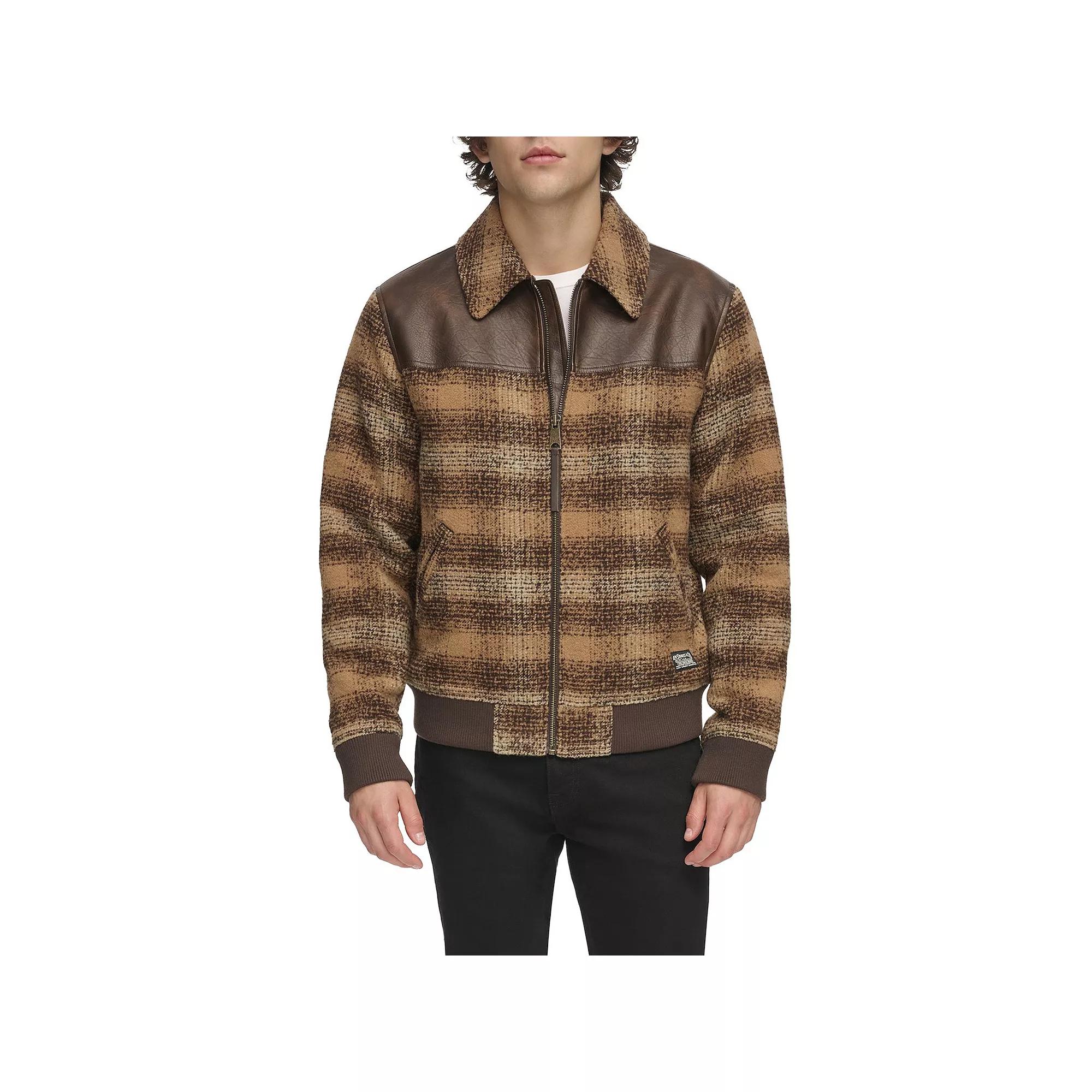 Men's Levi's® Faux Wool & Faux Leather Trucker Jacket,  Product Image