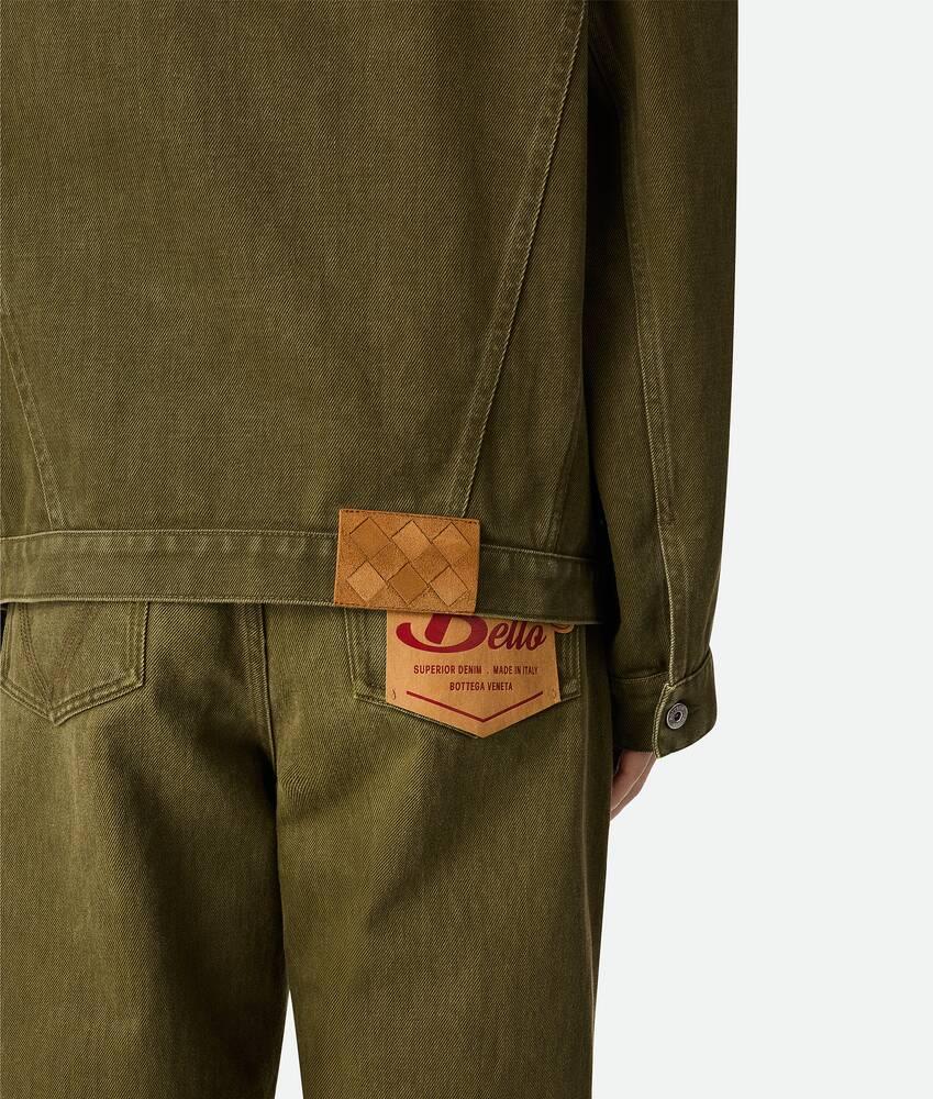 Men's Colored Denim Jacket in Caper stone washed Product Image