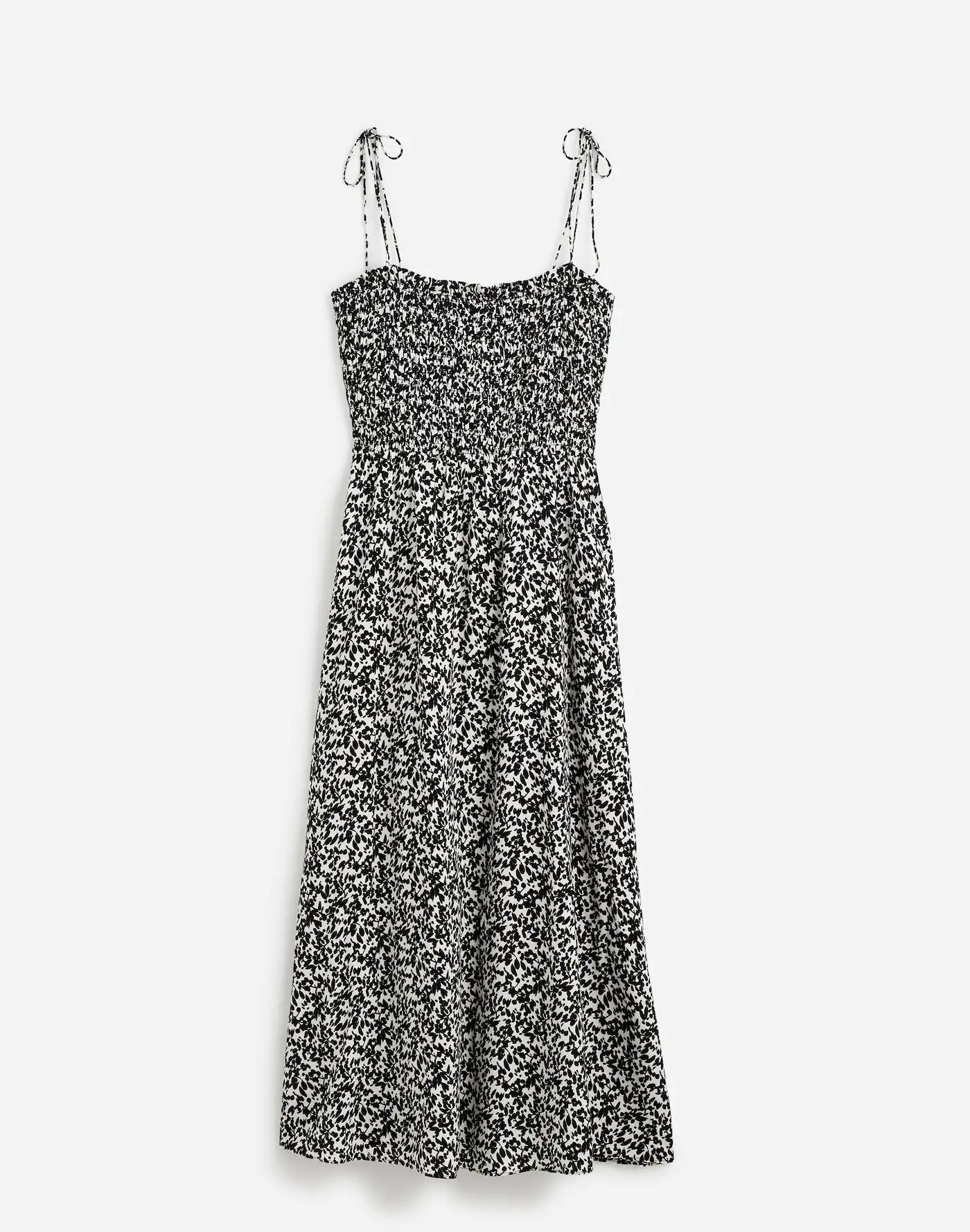 Tie Shoulder Midi Dress in Floral Product Image
