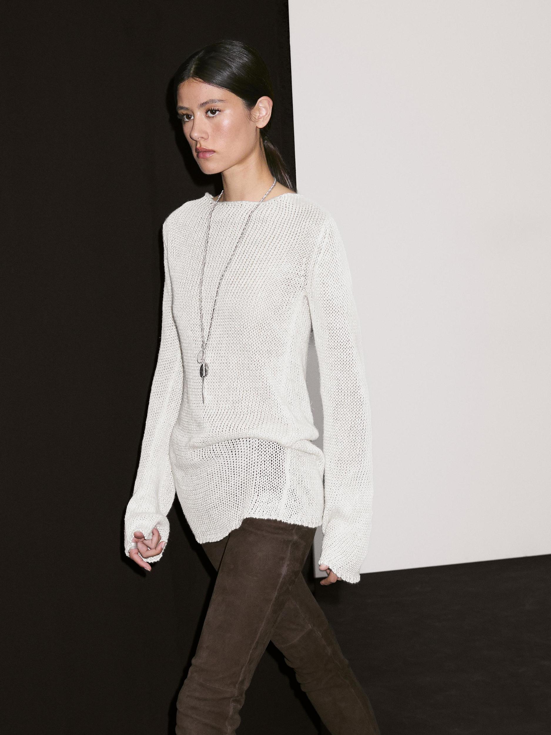 Balloon sleeve sweater with bows Product Image