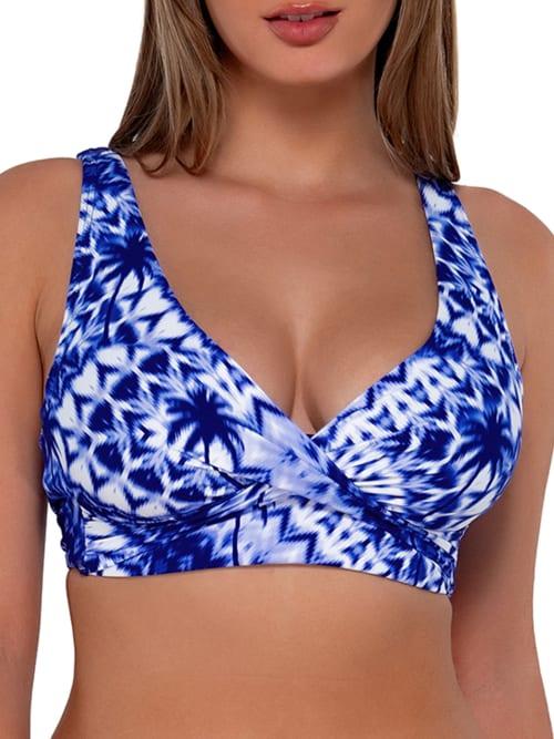 Printed Elsie Underwire Wrap Bikini Top Product Image