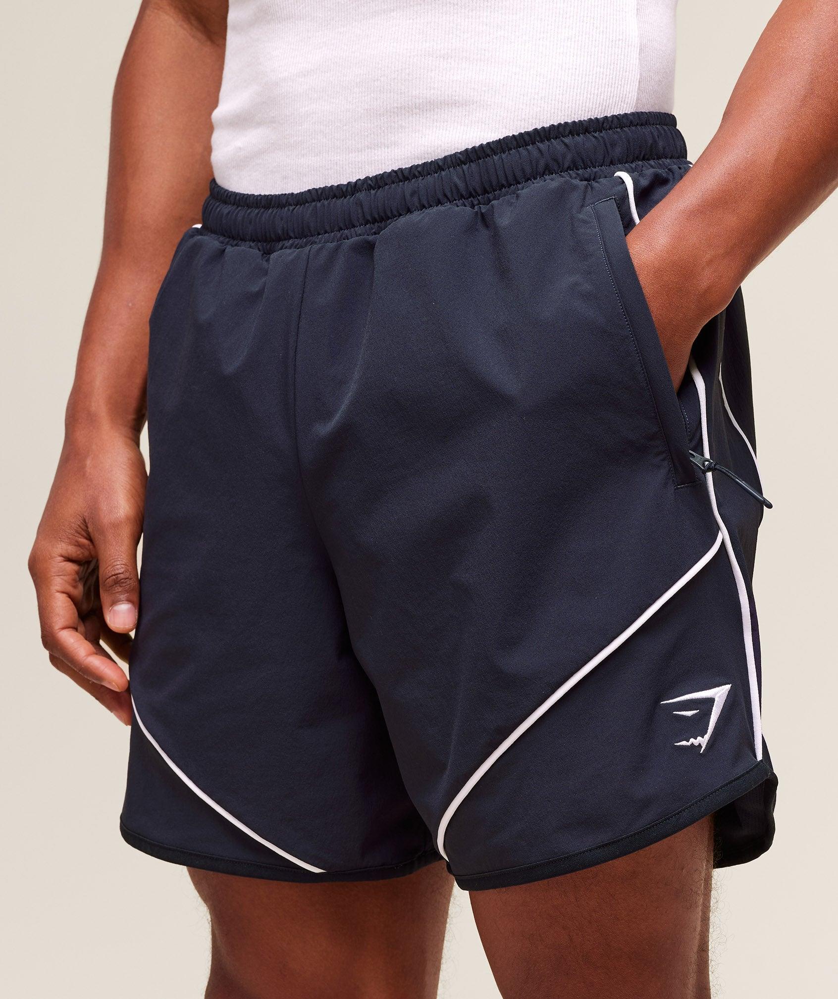 Gymshark Retro Shorts - Heavy Blue Male Product Image