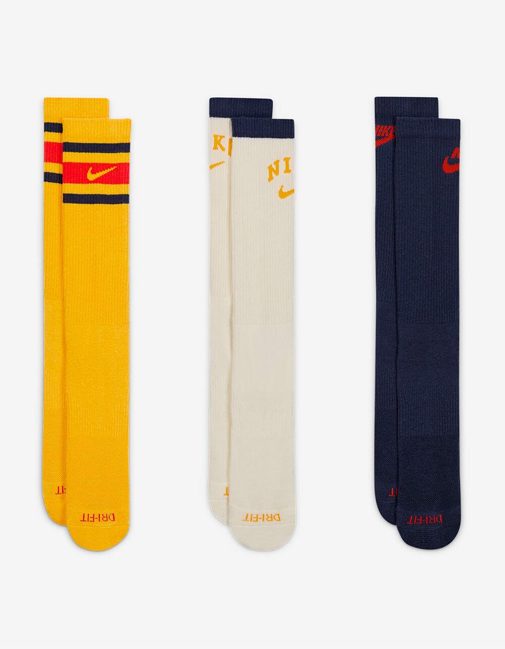 NIKE Everyday Plus Cushioned 3 Pack Crew Socks - BLUE COMBO Product Image