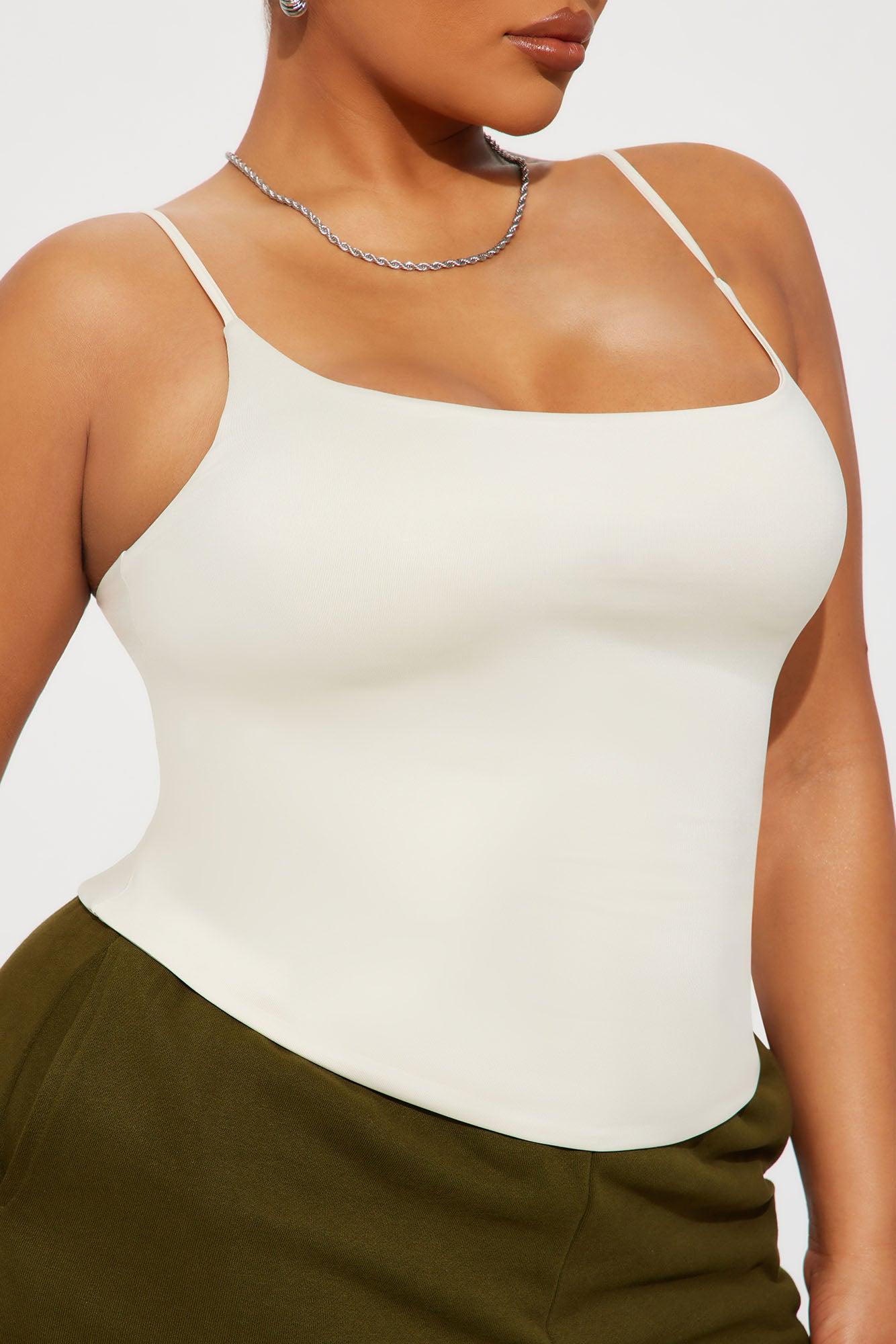 Contour Double Lined Cami Top - Bone Female Product Image