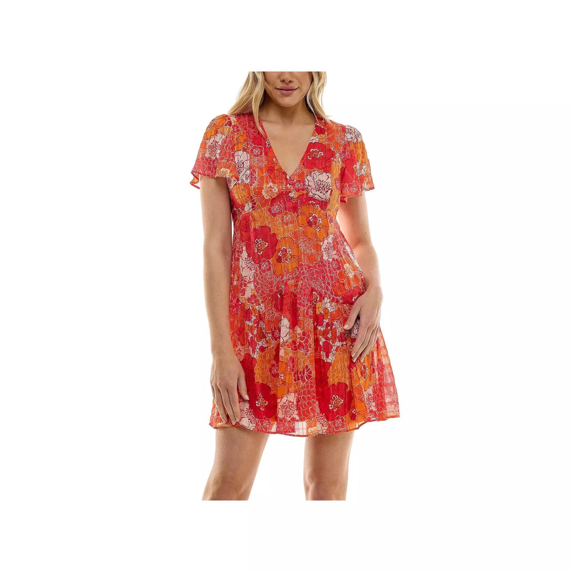 Women's Taylor Dress Printed Ciffon Mini Dress,  Product Image