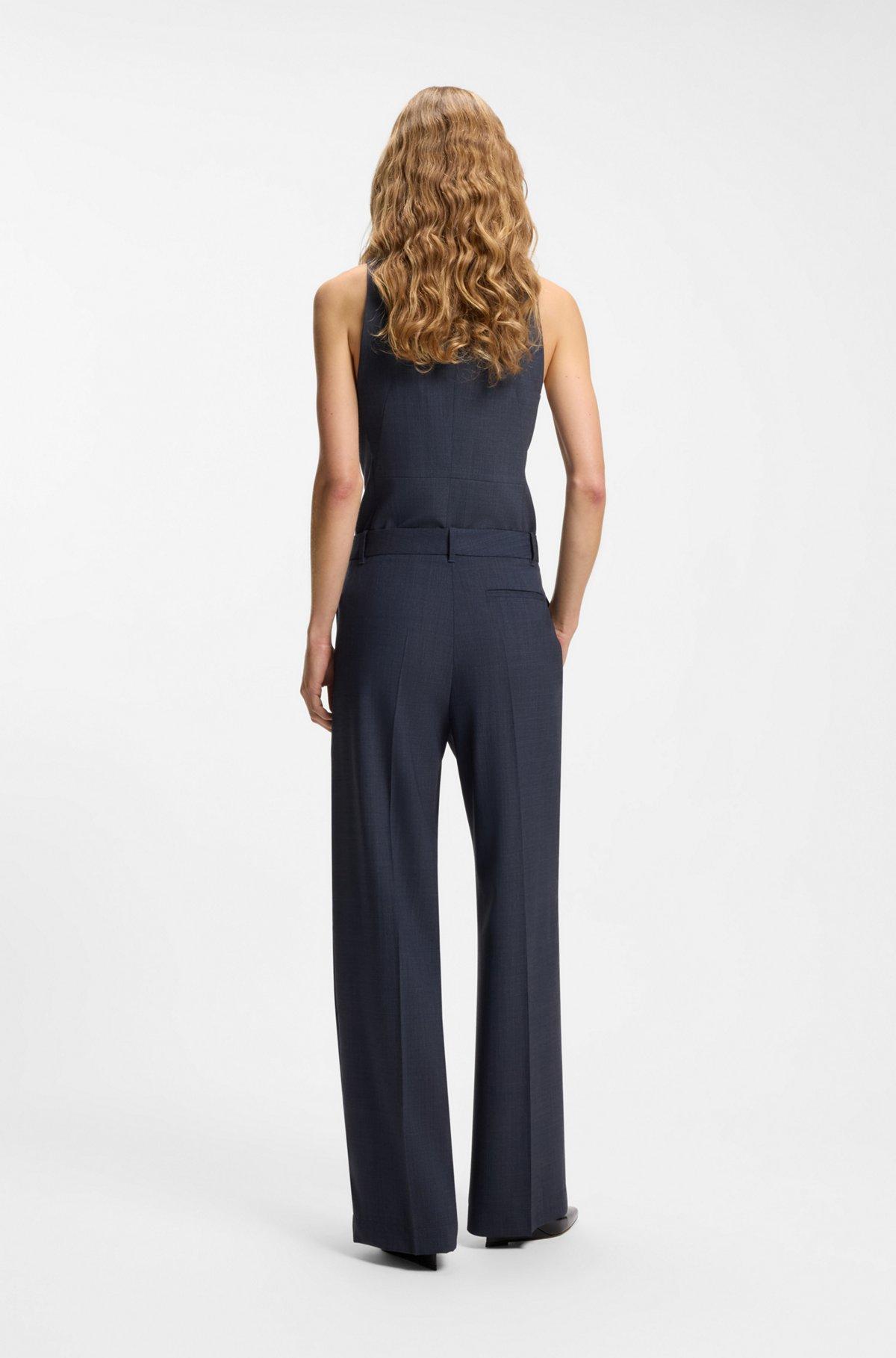 Regular-fit trousers in virgin wool Product Image