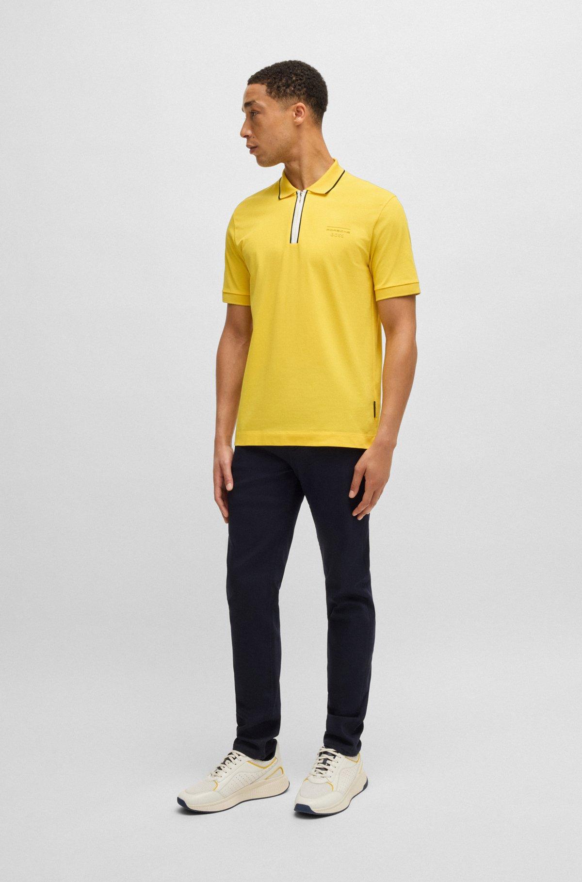 Porsche x BOSS stretch-cotton polo shirt Product Image