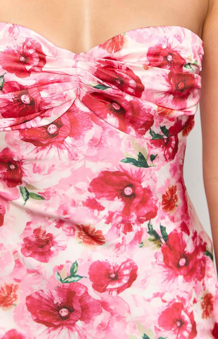 Ashley Pink Floral Formal Maxi Dress Baby Product Image
