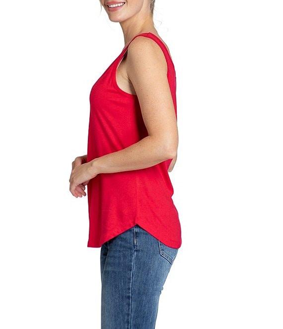APNY Cotton Blend Scoop Neckline Sleeveless Tank Product Image