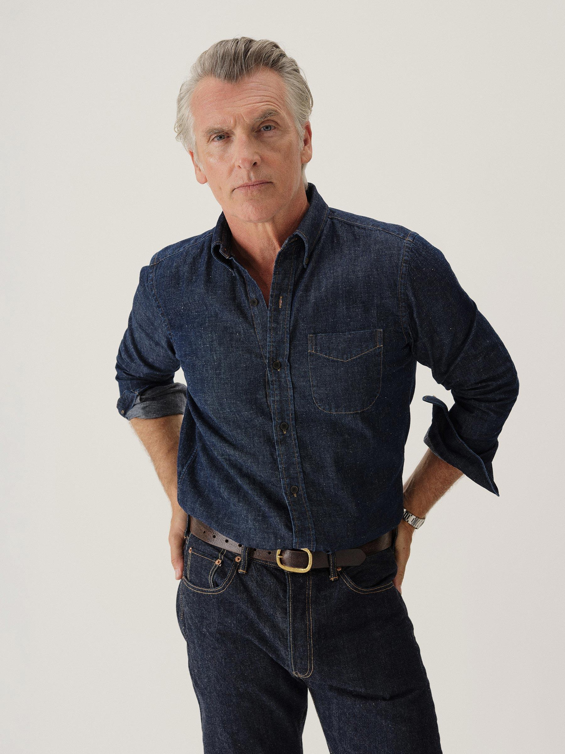 D032 Nep Denim BD Shirt Product Image