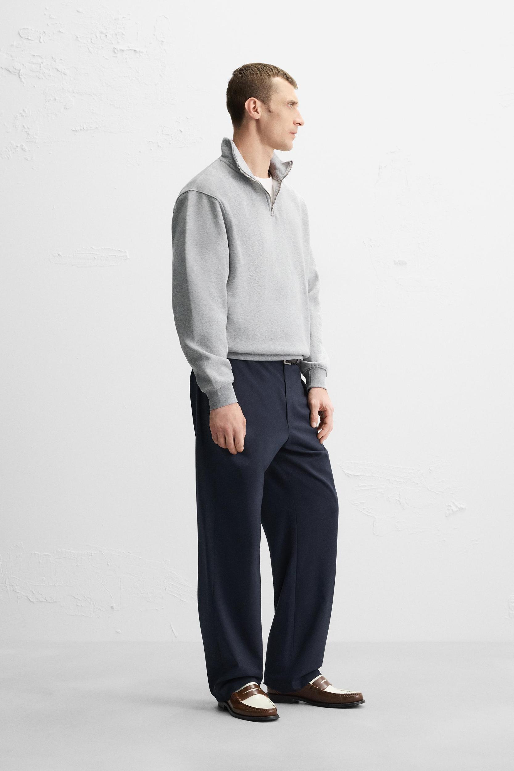 BASIC QUARTER-ZIP SWEATSHIRT Product Image
