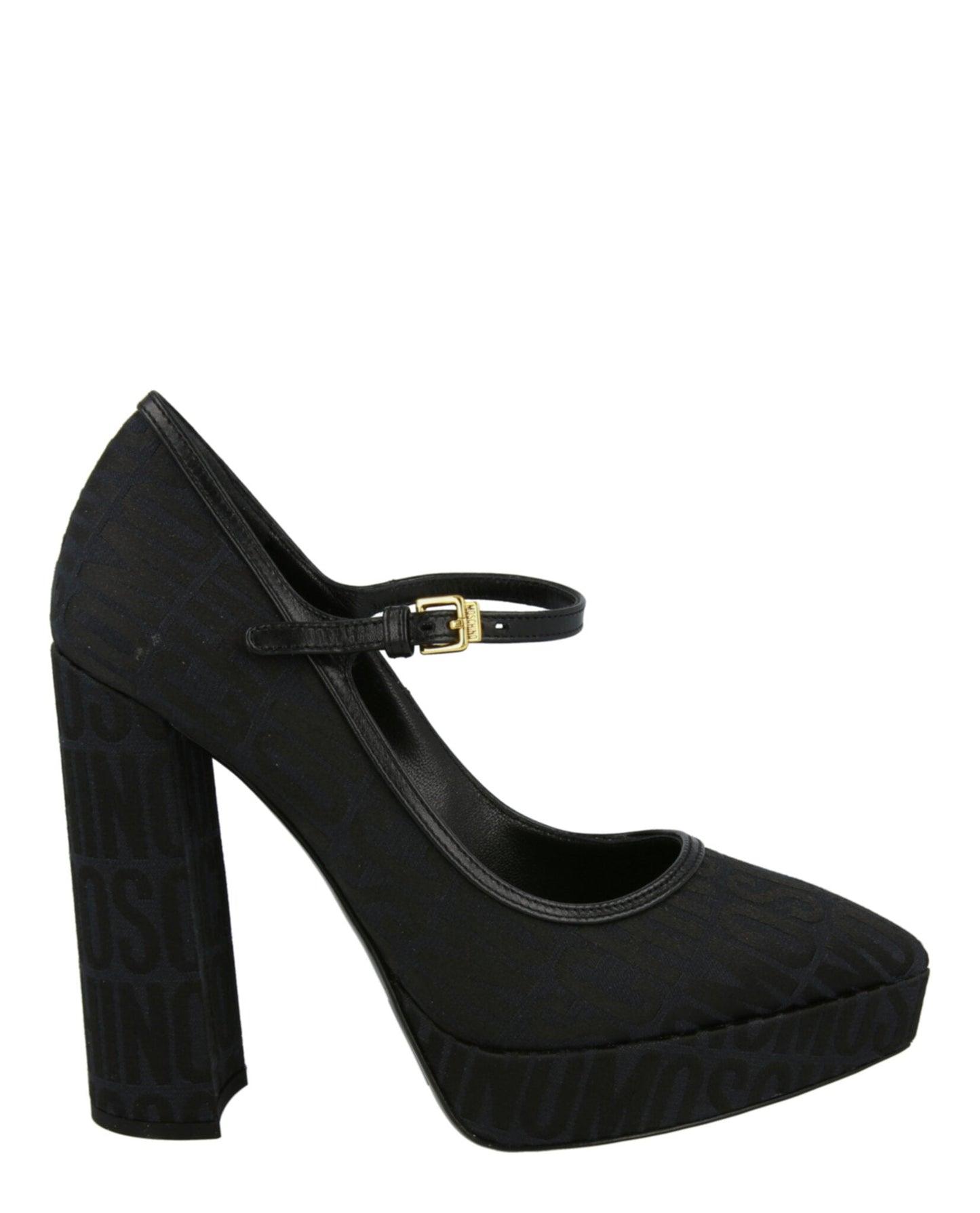 Moschino Logo Jacquard Mary Jane Pumps Female Product Image