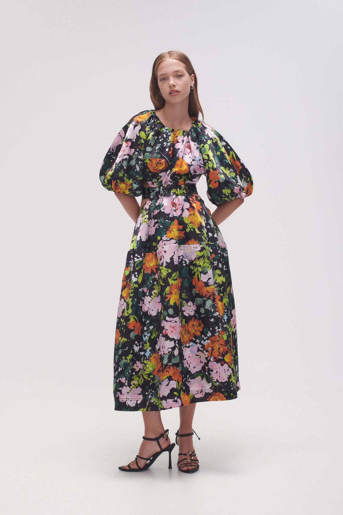Mimosa Cutout Midi Dress Product Image