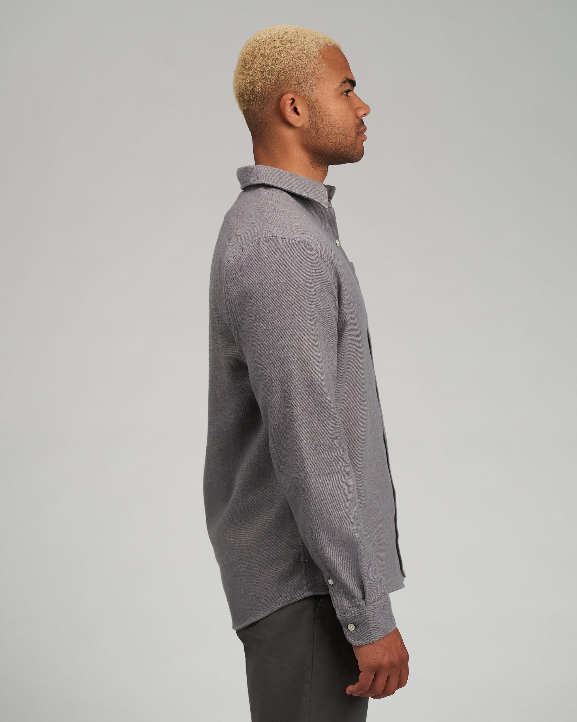 Organic Flannel Shirt - Faded Pink Product Image