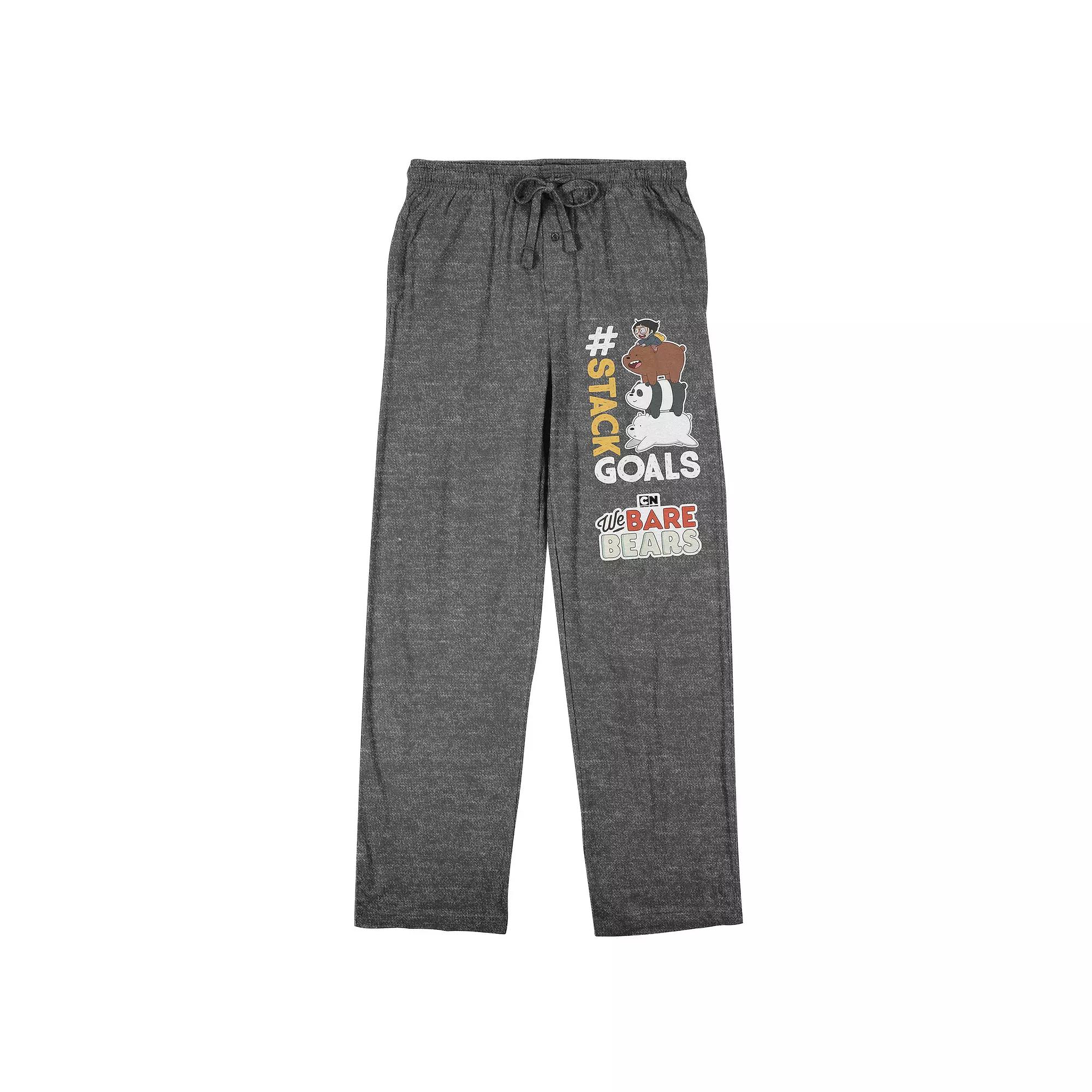 Men's We Bare Bears Stack Sleep Pants, Size: XL, Gray Product Image