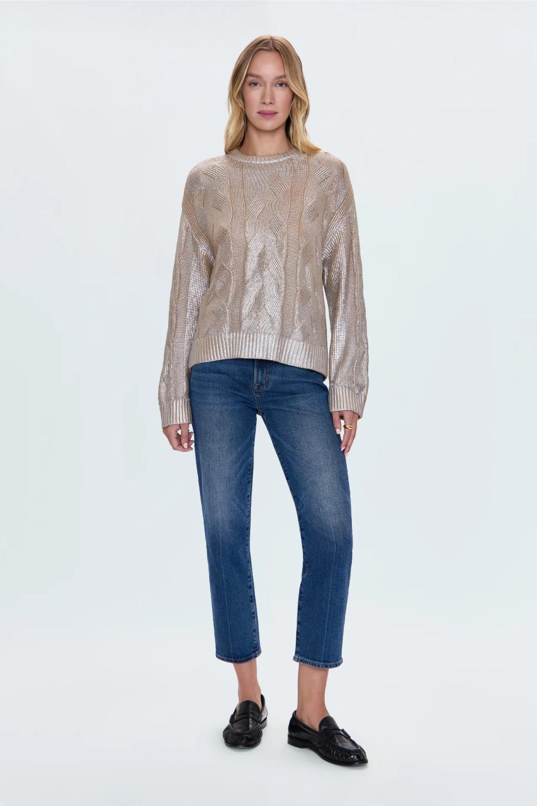 "Everly" Met Cable Sweater Product Image