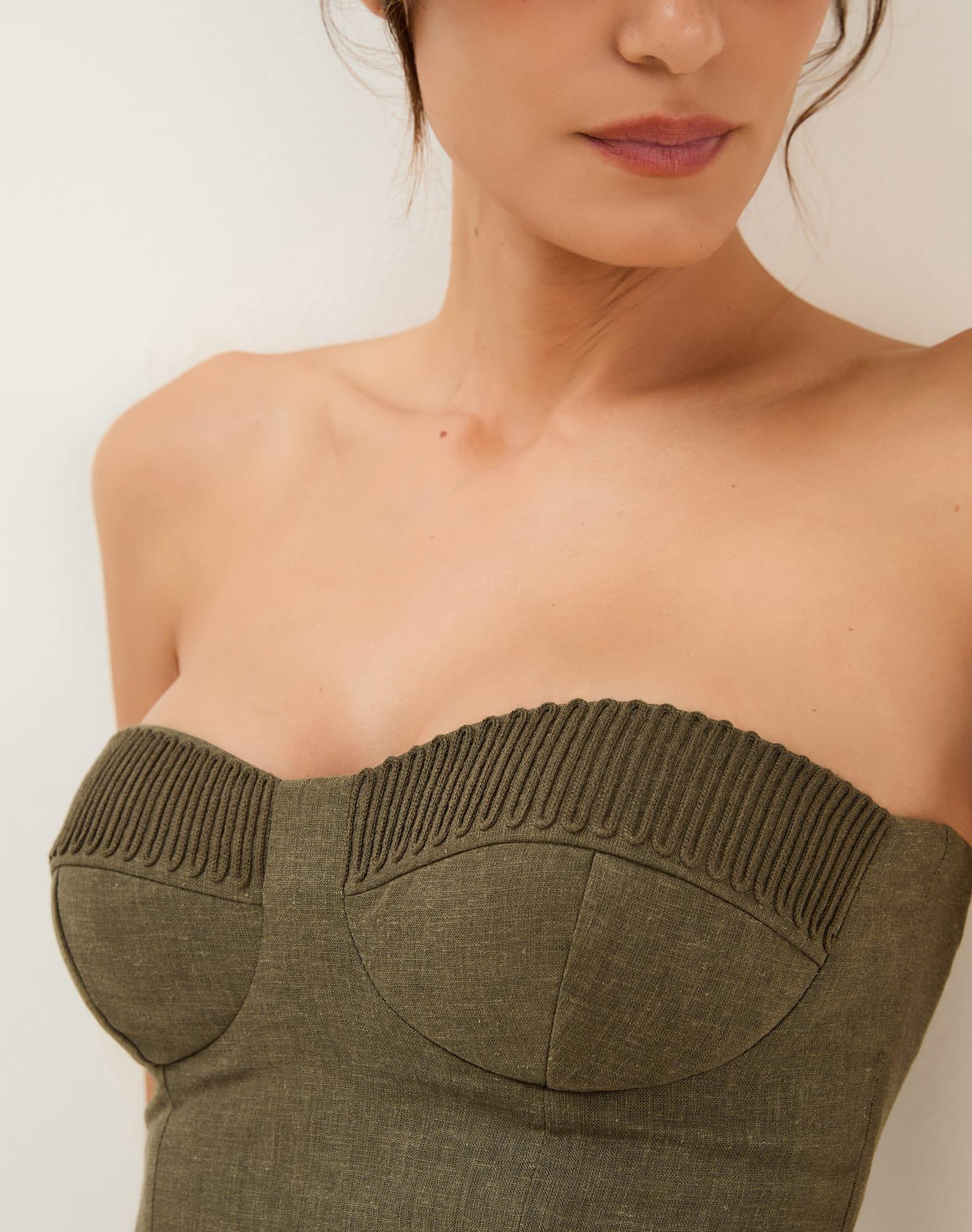 Mallorca Short Dress - Evergreen Product Image