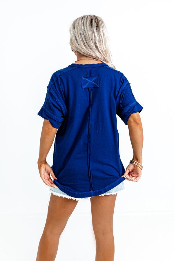 Take The Time Tee In Navy Product Image