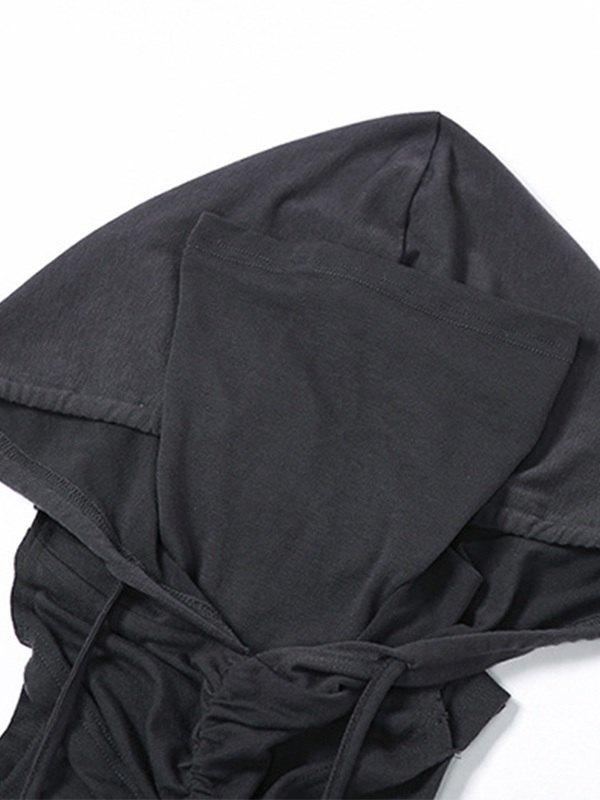 Bandana Design Hooded Cropped Tank Top Product Image