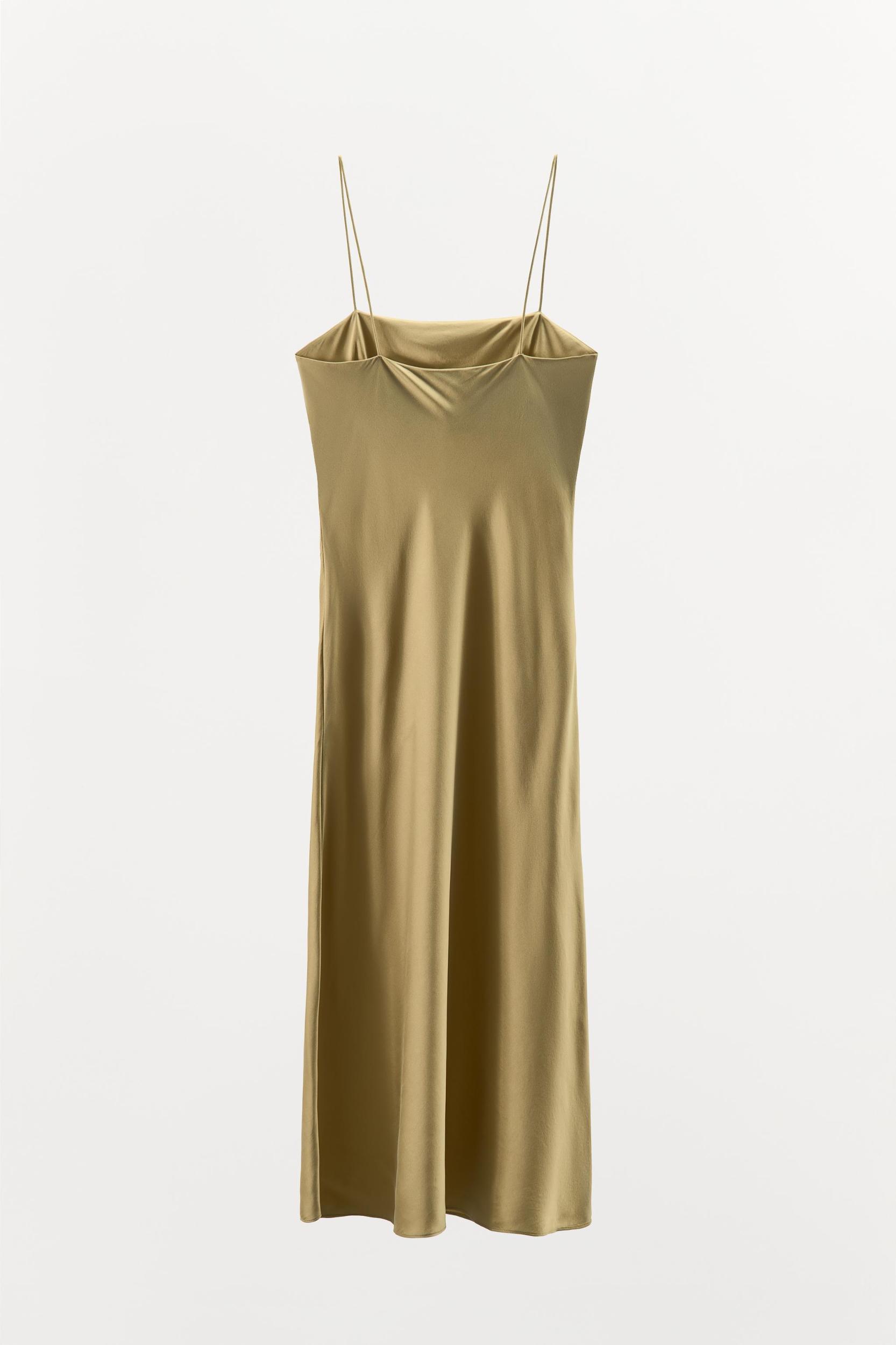 SILK STRAPPY DRESS Product Image
