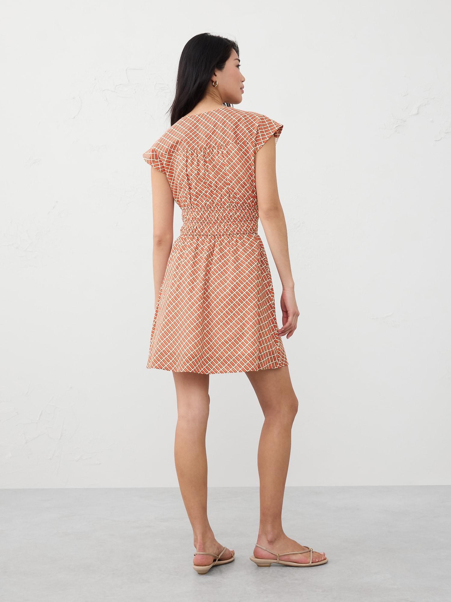 Textured Shirred Mini Dress Product Image