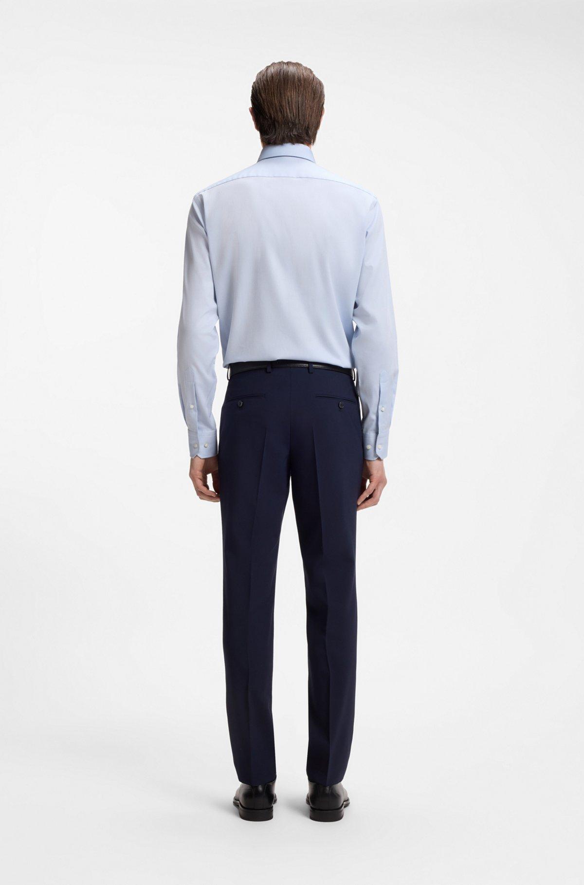 Easy-iron regular-fit shirt in stretch-cotton dobby Product Image