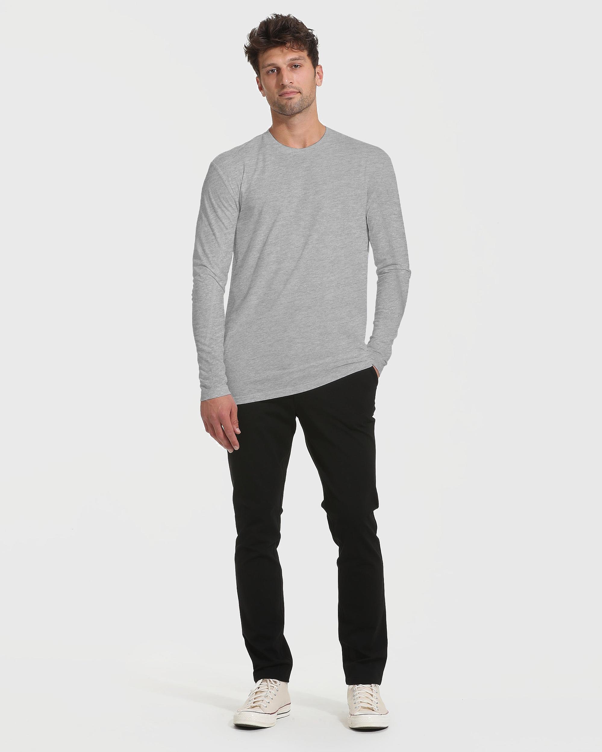 Heather Gray Tall Long Sleeve T-Shirt Product Image