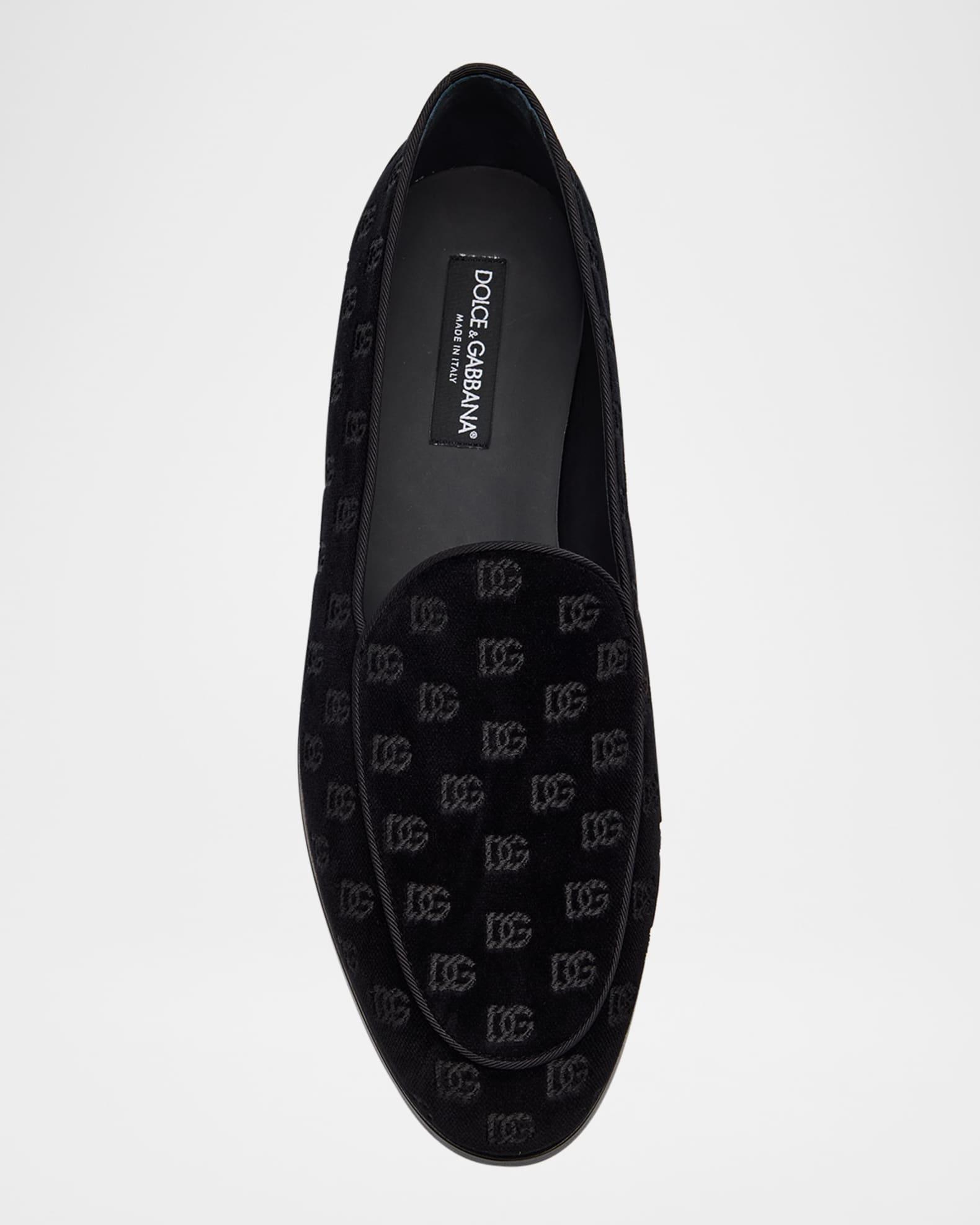 Men's Velvet DG Smoking Slippers Product Image