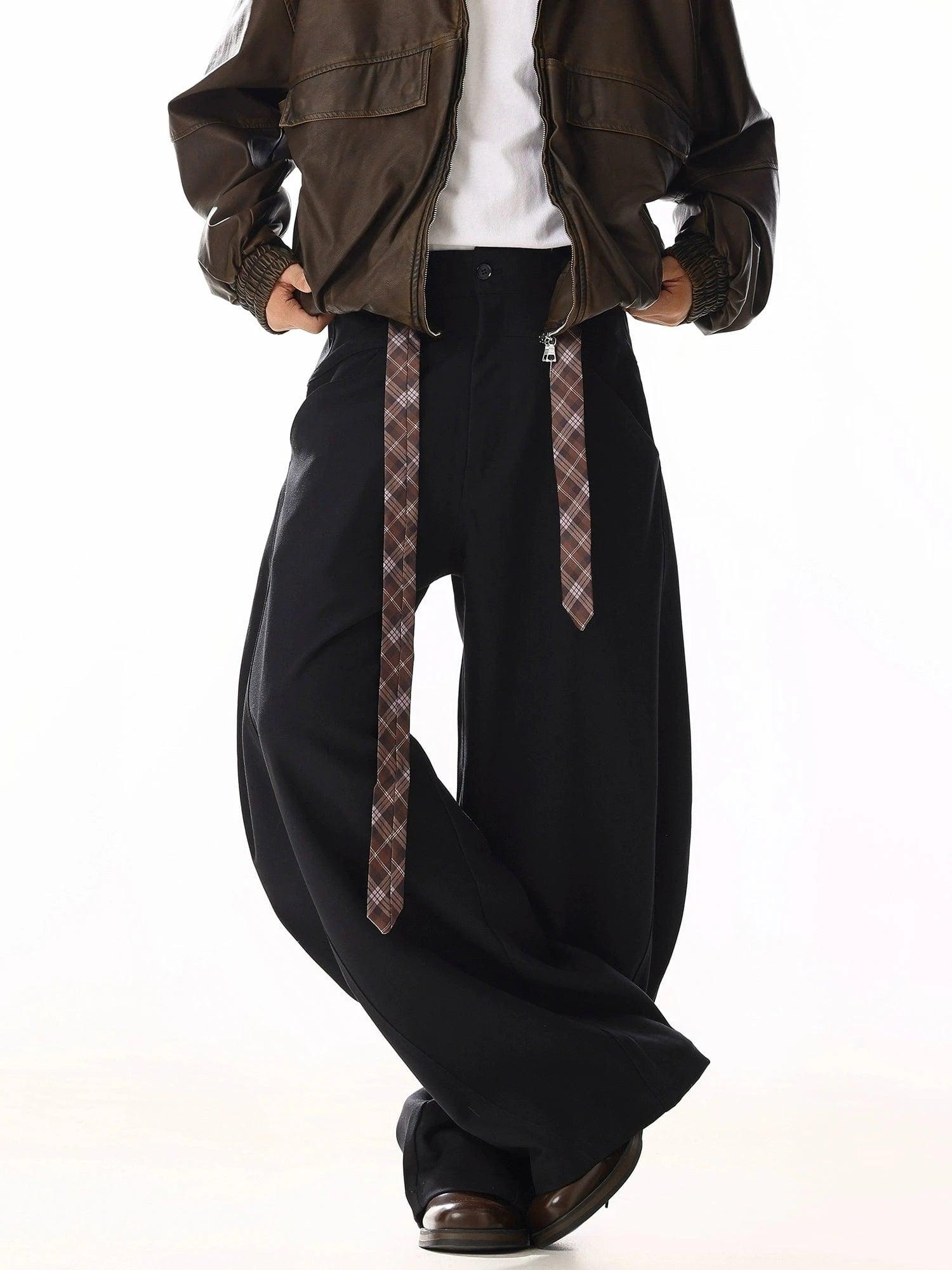 RT No. 19811 BLACK SCIMITAR STRAIGHT PANTS Product Image