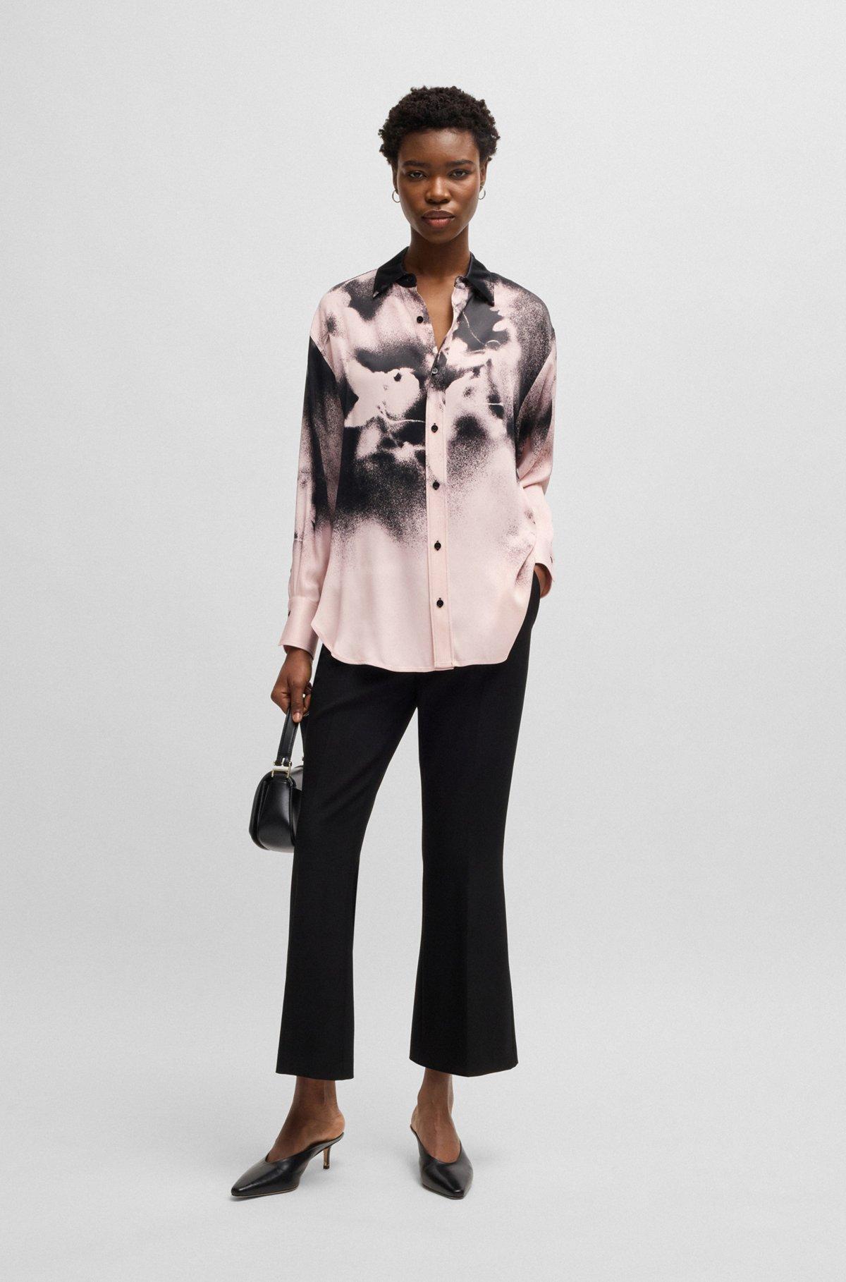 Tailored blouse with floral print Product Image