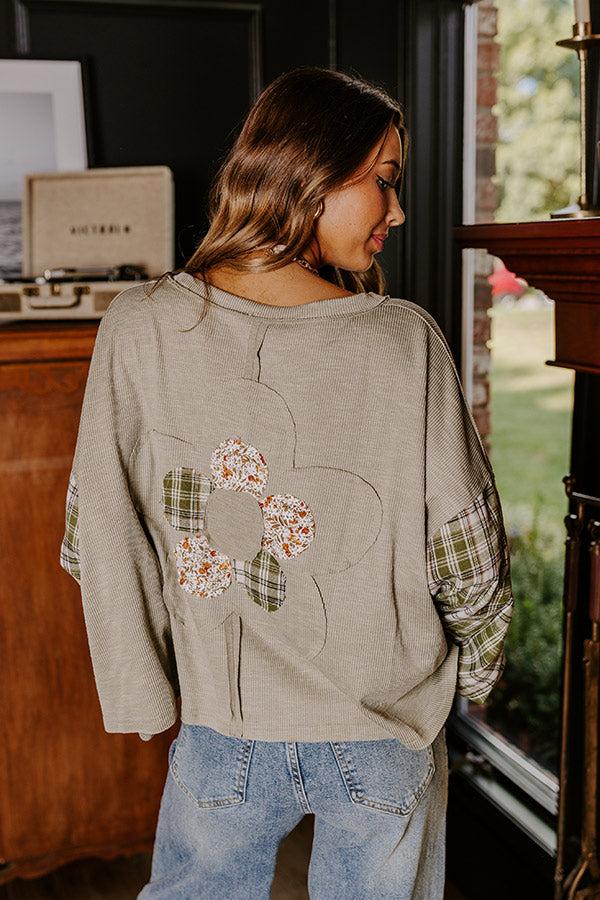 Apple Cider Sippin' Plaid Top Product Image