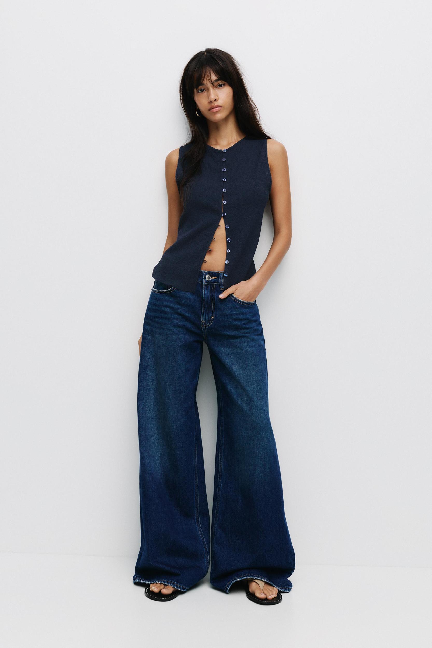 Rustic top with buttons Product Image