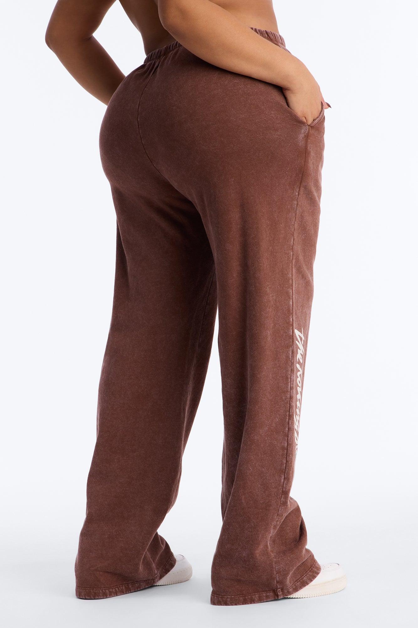 The Rolling Stones Washed Pant - Brown Female Product Image