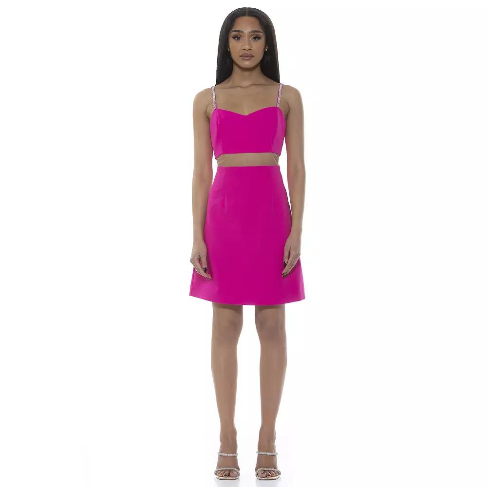 Women's ALEXIA ADMOR Eloise Sweetheart Fit & Flare Mini Dress,  Product Image