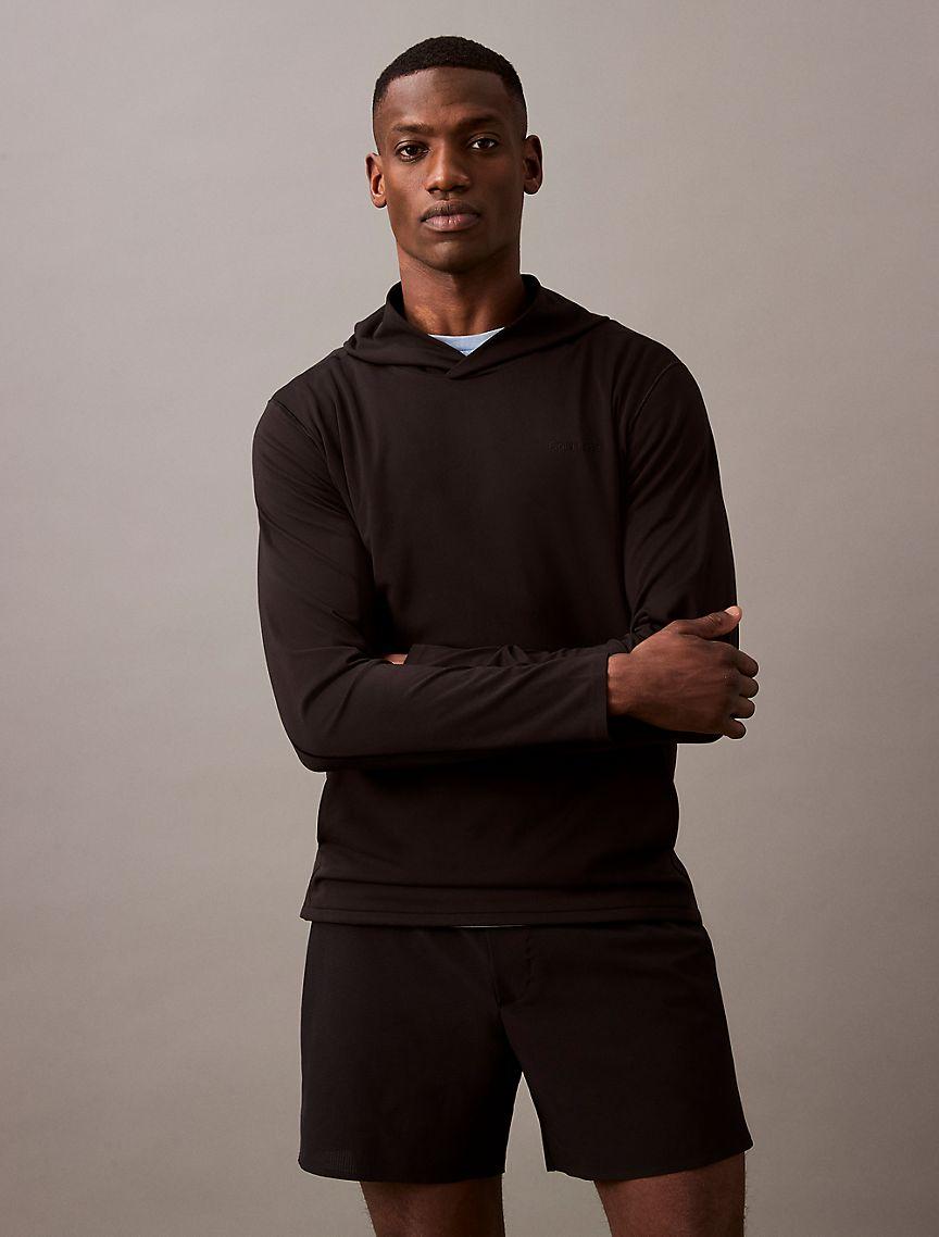 Calvin Klein Mens Soft Stretch Sport Classic Hoodie - Blue Product Image