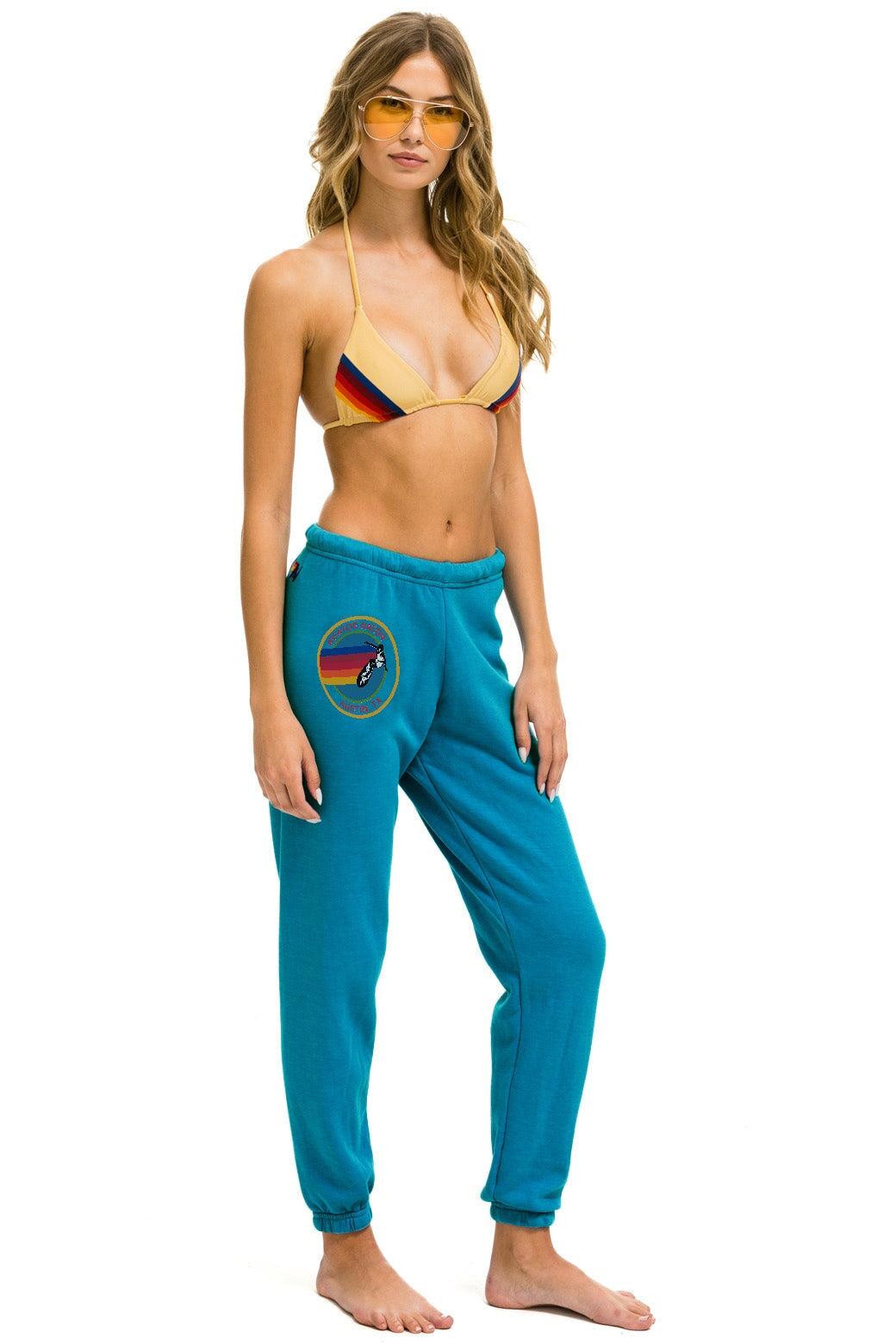 AVIATOR NATION AUSTIN SWEATPANTS - TEAL Female Product Image