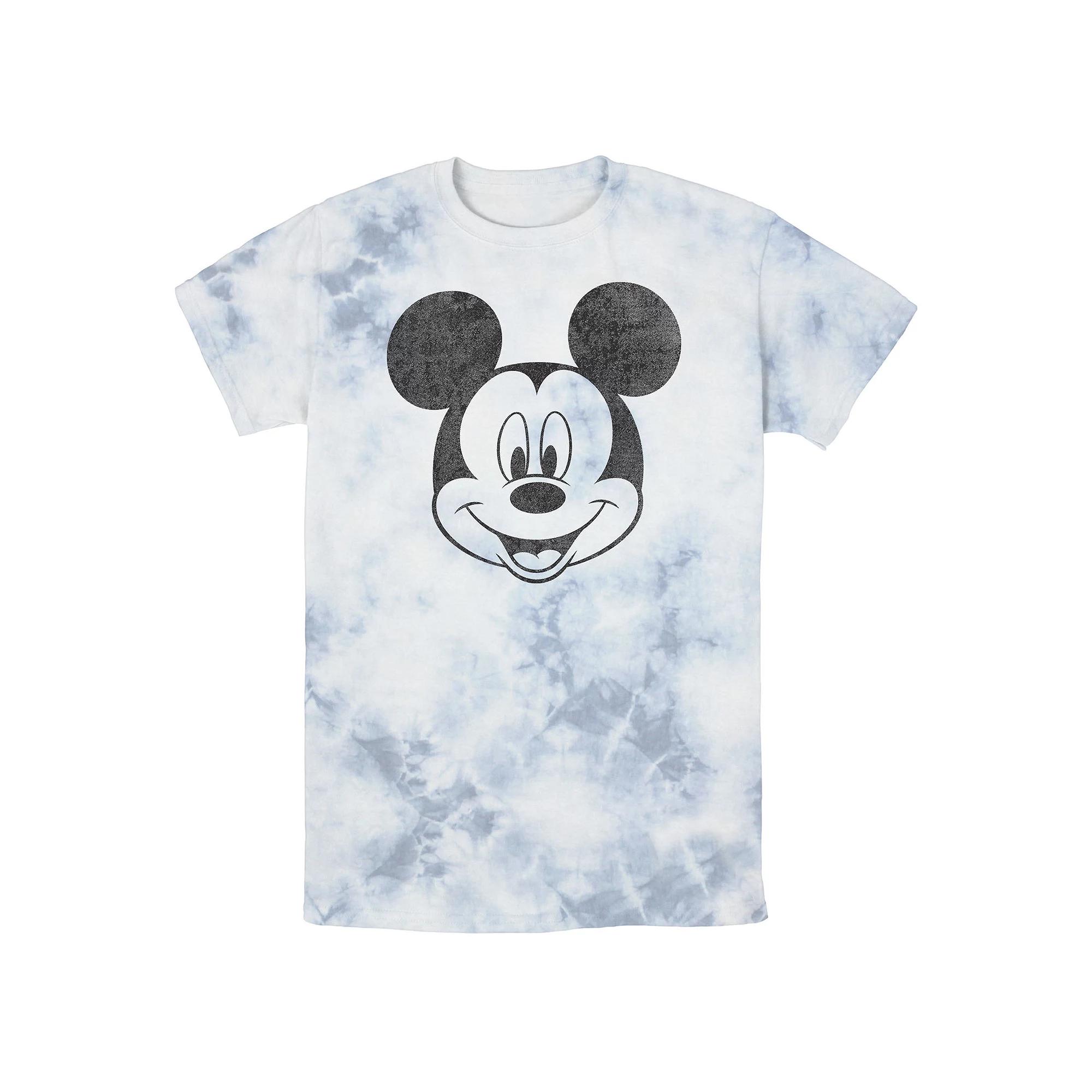 Men's Disney Mickey Mouse Black and White Portrait Wash Tee,  Product Image