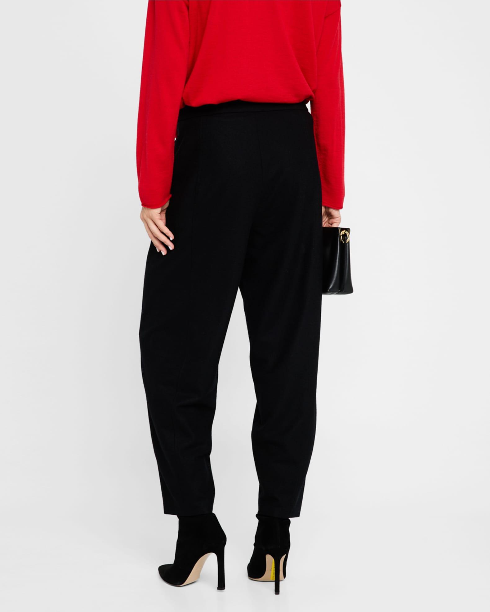 Cropped Wool Jersey Lantern Pants Product Image