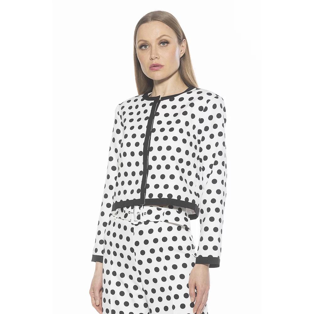 Women's ALEXIA ADMOR Rose Crewneck 3/4” Sleeve Jacket,  Product Image