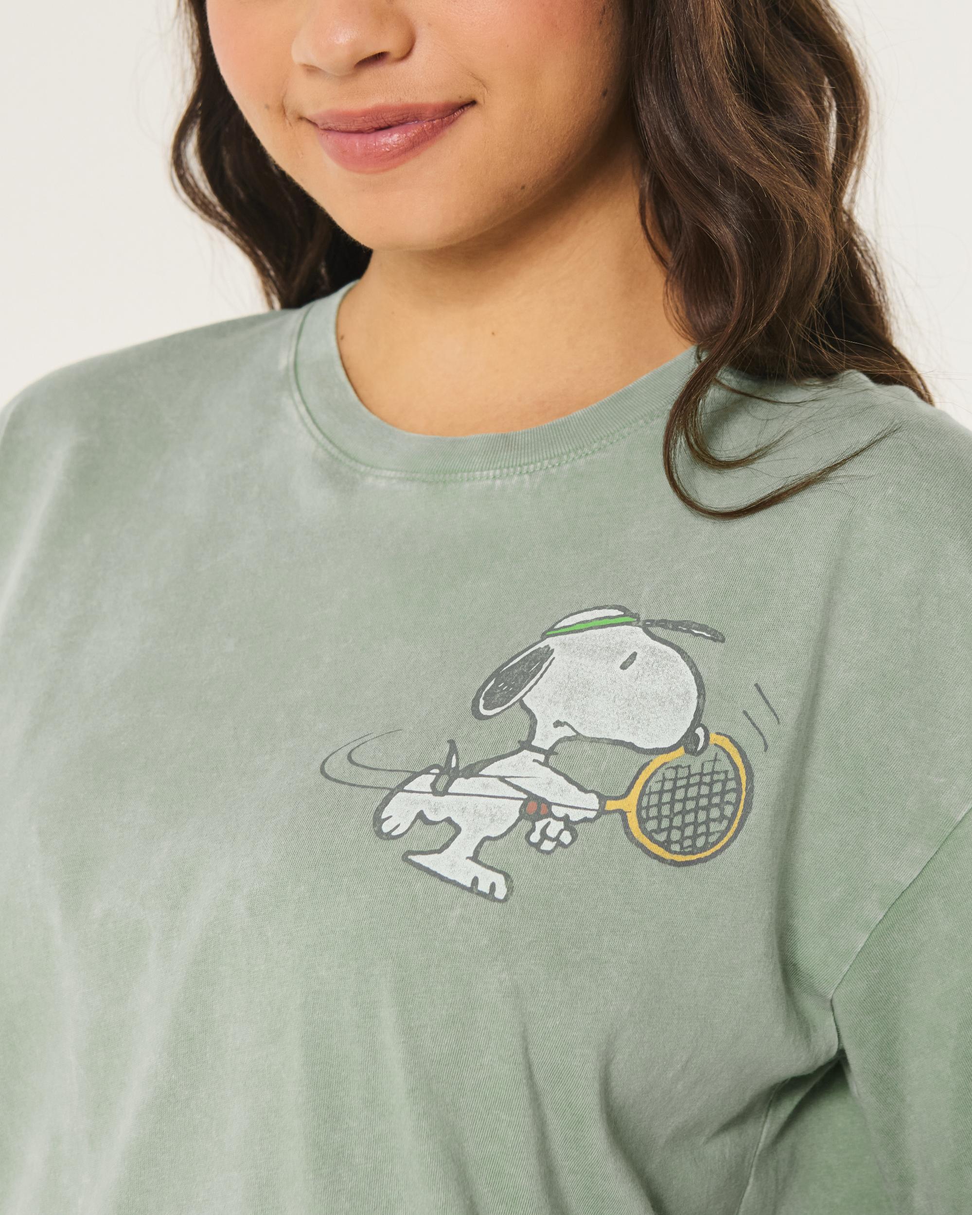 Oversized Peanuts Tennis Graphic Tee Product Image