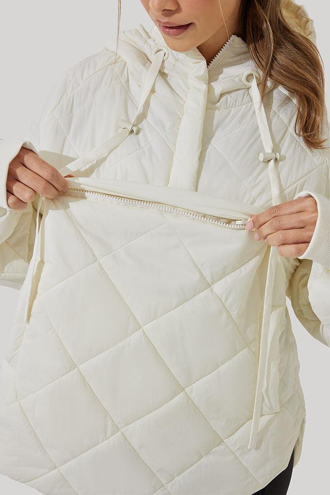 Pillow Packable Puffer Jacket - Coconut Cream Product Image