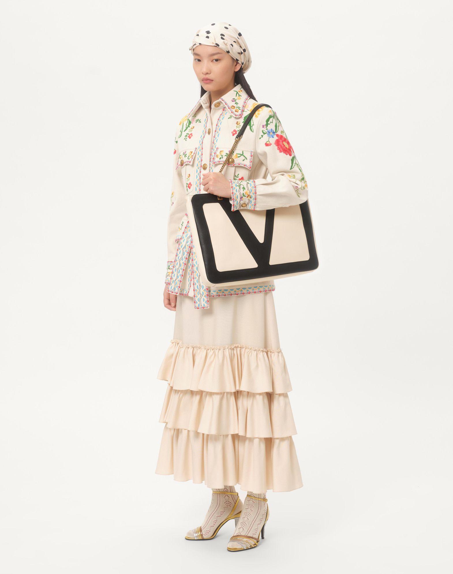 Valentino Garavani Viva Superstar Nappa Leather Shopper Product Image