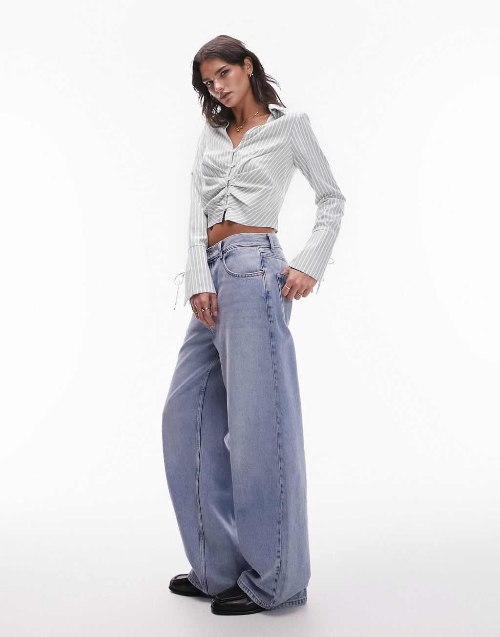 Topshop button front top Product Image