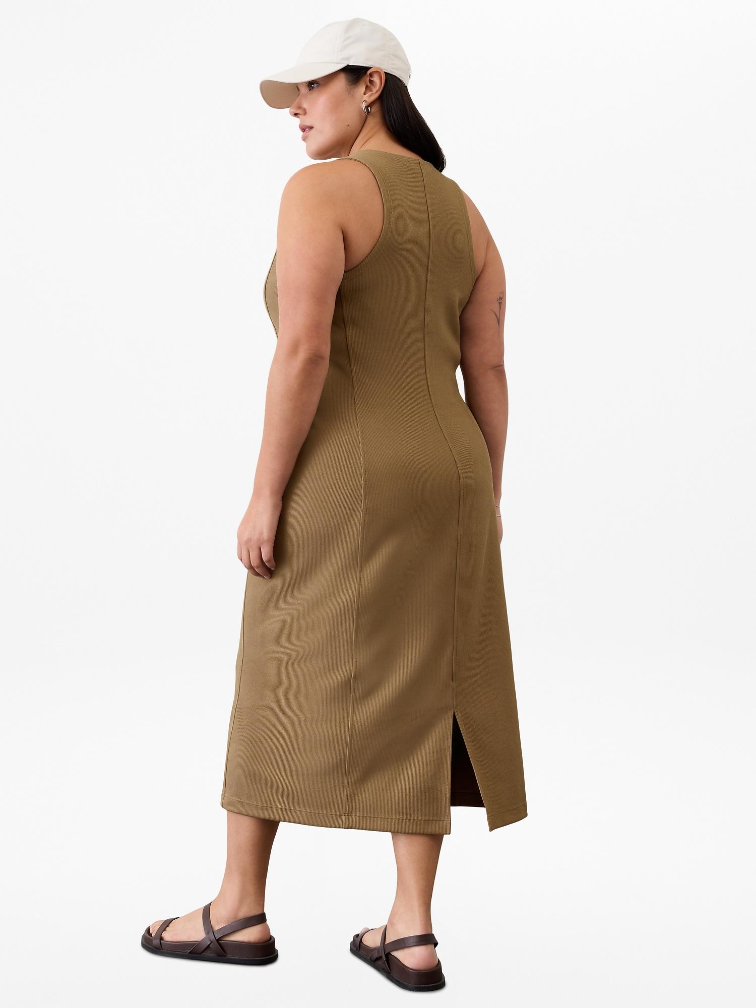 Seasoft Rib Midi Tank Dress Product Image