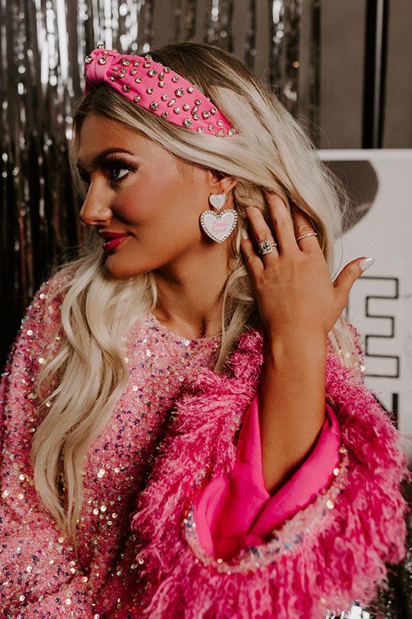 Bride Squad Earrings In White Product Image