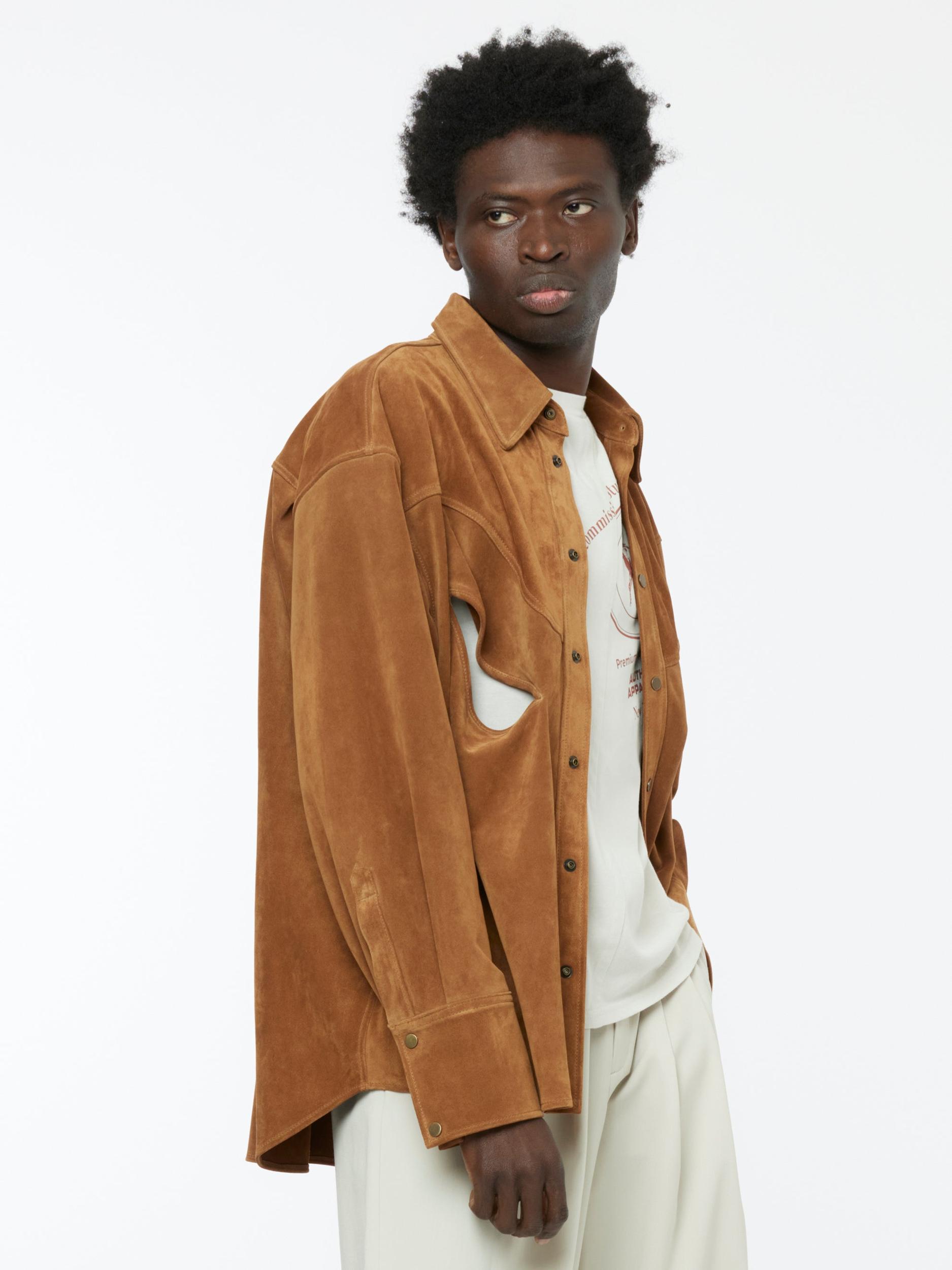 Suede Rider Overshirt Jacket Product Image